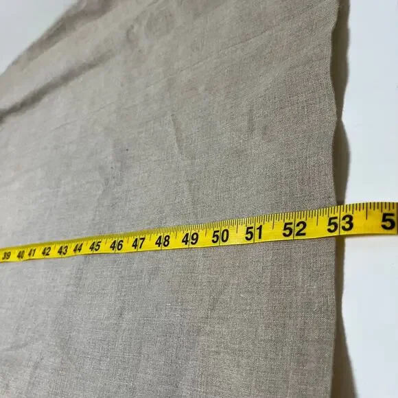 Vintage Maggy London 100% Linen Maxi Dress Beige Size 10 Belt 80s 90s Business - Picture 6 of 15